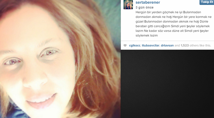 Sertap Erener'den duygusal not! 'Dünle beraber gitti cancağızım...'